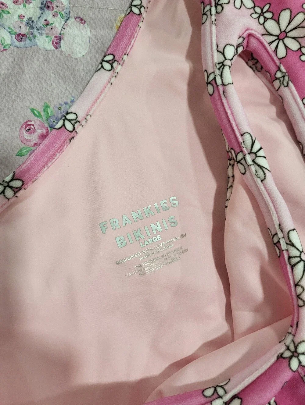 NWOT Frankie's Bikinis Terry Set - Size Large